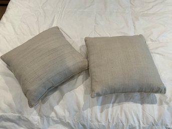 Pair Of Linen Throw Pillows