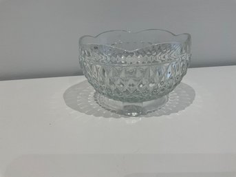 Vintage Indiana Glass Diamond Point Pattern 3-Toed Bon Bon Dish