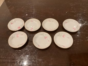 7 X Fine China Japan Carnation By Royal Court 4 Inch Plates