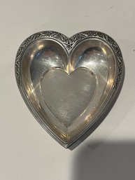 International Sterling Heart Shaped Dish Valencia 10248