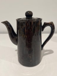 Vintage Brown Marbled 7 Inch Teapot Made In England