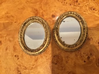 Antique Mini Italian Mirrors Go Back