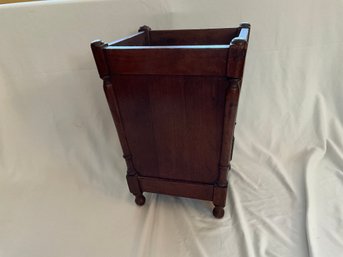 Vintage Solid Wood Trash Basket