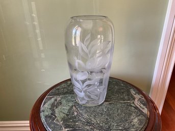 Vintage Etched Frosted Crystal Case