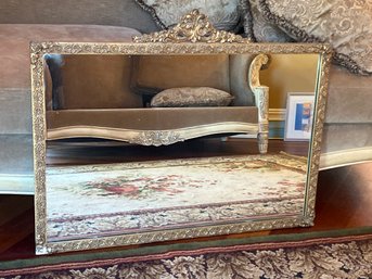 Antique Gold Gilded Plaster Wood Mirror 36x29