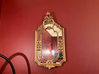 Set Of 2 Baroque Wall Mirror Antique Gold Tone Rococo Mirrors