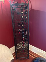 45 Bottle Iron Wine Jail - Wine Rack With Lock And Key