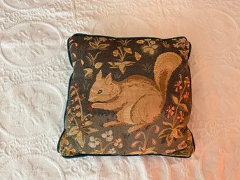 Medieval Squirrel French Cushion 13 Inch Throw Pillow