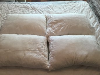 Lot Of 4 Standard Bed Pillows