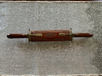 Vintage Carving Set From India Carved Wood Fork And Knife Collectible