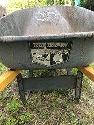 Never Flat True Temper Steel Wheel Barrel See Photos For Condition