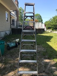 Husky 8ft Aluminum Folding Ladder