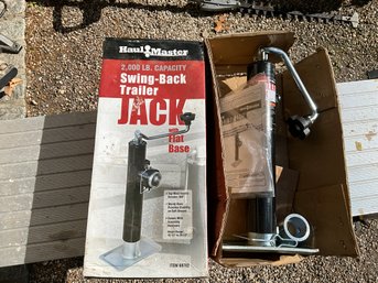 Haul Master 2,000 Pound Capacity Swing Back Trailer Jack With Flat Base New In Box