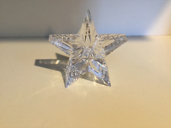 Waterford Crystal Star Paperweight Made In Ireland  Waterford Crystal Star