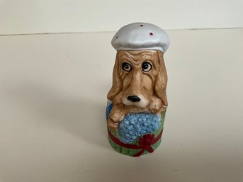 1980, CRITTER BELL, BASSET HOUND DOG In Bubble Bath, JASCO - 4.5 X 2 IN.