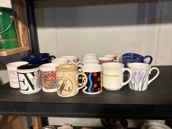 Huge Lot Of Assorted Mugs