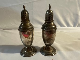 Vintage Courtship By International Sterling Silver Salt Pepper Shaker Set