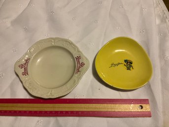 Lot Of 2 Vintage Trinket Dishes Ashtrays Rosenthal Selb Germany And Missaglia Milano