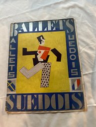 UNUSUAL PROGRAM FOR THE SWEDISH BALLET, 1923 - LES BALLETS SUDOIS PROGRAMME DE LA SAISON Cover By Legr