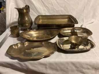 Assorted Lot Of Silver Plate Items