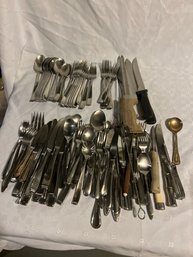 Assorted Lot Of Mix And Match Flatware Silverware See Photos