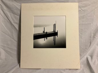 Daniel Jones Photograph DOCK IN FOG Mattituck NY Pencil Signed Numbered