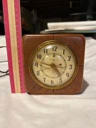 5 Inch 1947 Wooden General Electric Alarm Clock