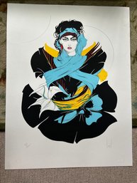 Tia Signed By Steve Leal And Numbered Silk Screen Number 64/275 Pencil Signed Original 24x36 Beautiful Color