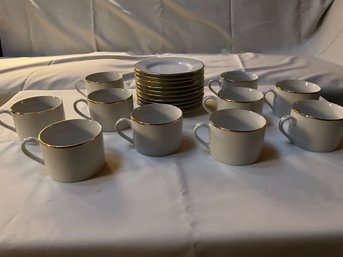 Set Of 10 Pier One Monno Bangladesh Cup And Saucer Sets