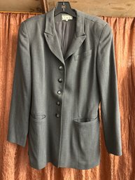 Vintage Size 10 Kenar Ann Tijan Grey Ladies Blazer