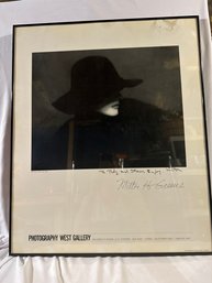 29 By 24 Nellie Anyas In Black Hat 1953 Signed Inscribed Print By Milton Greene See Photos