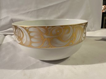 Vintage Rosenthal Golden Bloom 8 Inch Serving Bowl Excellent