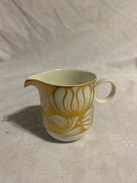 Vintage Rosenthal Golden Bloom Milk Pitcher