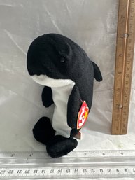 Ty Beanie Babies - Waves The Whale Excellent