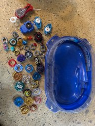 Lot Of Beyblades Launchers & Arena