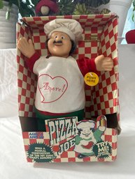 Vintage 1989 PIZZA JOE Animatronic Singing Figure Doll In Original Box Never Removed