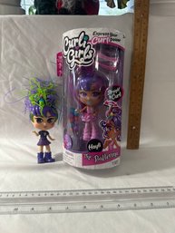 New Curli Girls Hayli The Ballerina And Open Pop Star Hairstyling Dolls With MagiCurl Hair