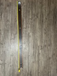 Rustic Wood Das Shotten Ski With 4 Shot Glass Holes Hardware Included