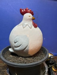 Ceramic Rooster 10 Inches High By 7 Inches Wide Excellent Condition