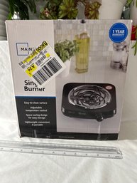 Brand New Mainstays Single Electric Burner For Apartment Camping, RVs , Cooking Outside