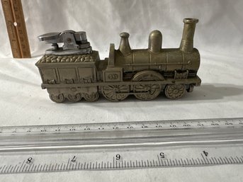 1864 STEAM LOCOMOTIVE SS13 VINTAGE FIGURAL METAL TABLE LIGHTER OLD TRAIN REPLICA