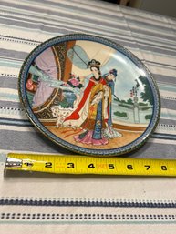 1986 Vintage Imperial Jingdezhen Porcelain 9 Inch Plate No Chips Or Cracks Beautiful Color