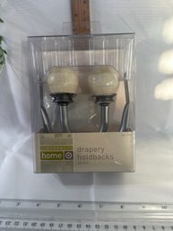 Global Home Drapery Hold Backs Set Of Two New In Box