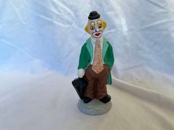 Hand Painted Ceramic Clown Figurine REPAIRED