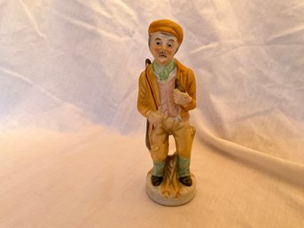 Vintage 1960s 7.5 Inch English Country Gentleman Bisque Porcelain Figurine Figure