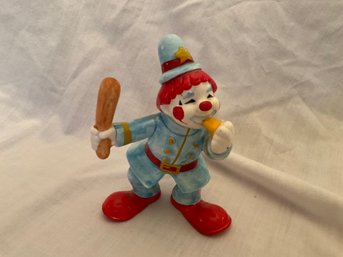 Vintage Jim Willoughby Big Top Bananas Clancy The Cop Ceramic Jester Clown Figurine