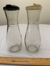 Set Of 2 Good Seasons Glass Salad Dressing Bottle Salad Dressing Cruet