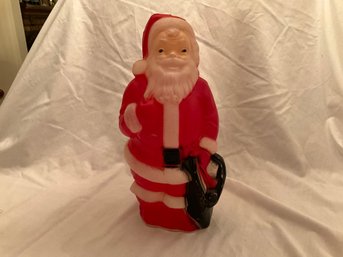 1968 Empire Blow Mold Santa Claus Christmas Decoration Light Up 13 Inch No Light