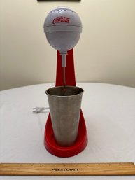 Nostalgia Two-Speed Electric Coca-Cola Limited Edition Milkshake Maker And Drink Mixer And Stainless Cup Works