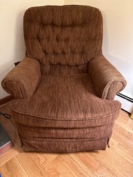 Vintage Tufted Swivel Rocking Lounge Chair Great Condition Very Comfortable